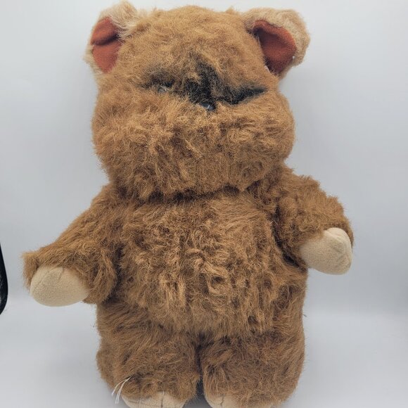 1983 KENNER Wicket the Ewok Plush 15" Stuffed Animal Damaged - Picture 1 of 11